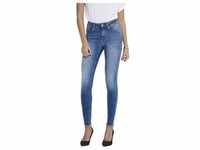 Only Damen Jeans ONLBLUSH LIFE MIDSK ANKRAW REA12187 Skinny Fit Blau Normaler...