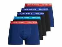 Jack & Jones Herren Boxershort JACLEE TRUNKS 5er Pack Blau Normaler Bund XL