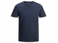 Jack & Jones Herren Rundhals T-Shirt JJEORGANIC BASIC Slim Fit Blau S