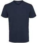 Selected Homme Herren V-Neck Kurzarm T-Shirt SLHNEWPIMA Regular Fit Blau XL