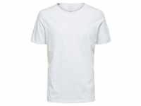 Selected Homme Herren O-Neck Kurzarm T-Shirt SLHMORGAN Regular Fit Weiß XL