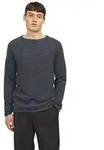 Jack & Jones Herren Sweater Pullover mit Rundhals Ausschnitt JJEHILL Grau L