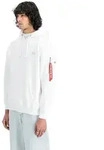 Alpha Industries Herren Hoodie Kapuzenpullover BACKPRINT Regular Fit 178318-09 Wei&szlig;