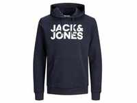 Jack & Jones Herren Hoodie Kapuzenpullover Pullover JJECORP Blau Reg /Large...