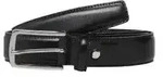 Jack & Jones Herren Lederg&uuml;rtel JACCHRISTOPHER Schwarz Normal Buckle 12136795 80cm