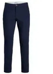 Jack & Jones Herren Chino Hose JJIMARCO JJDAVE AKM NAVY BLAZER Slim Fit Blau 12174309