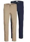 Jack & Jones Herren Chino Hose JJIMARCO JJDAVE AK - Slim Fit 2er Pack Slim Fit Beige