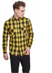 Urban Classics Herren Freizeithemd CHECKED FLANELL Regular Fit 01432 Blk/Honey S