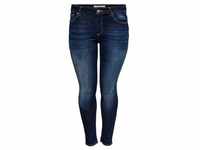 Carmakoma by Only Damen Jeans CARWILLY LIFE REG SK ANK Skinny Fit Blau 15212253