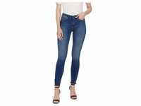 Only Damen Jeans onlBLUSH MID ANK RAW JEANS REA1303 Skinny Fit Blau Normaler...
