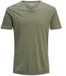 Jack & Jones Herren Rundhals T-Shirt JJESPLIT Slim Fit Gr&uuml;n S