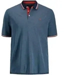 Jack & Jones Herren Poloshirt JJEPAULOS Relaxed Fit Blau Ps 12143859 XXL