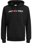 Jack & Jones Herren Kapuzenpullover JJECORP LOGO SWEAT HOOD Schwarz S