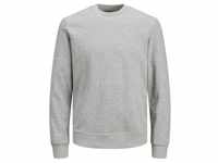 Jack & Jones Herren Sweatshirt JJEBASIC SWEAT CREW NECK Grau S