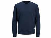 Jack & Jones Herren Sweatshirt JJEBASIC SWEAT CREW NECK Blau M