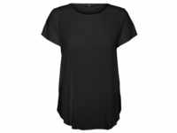 Vero Moda Damen T-Shirt VMBECCA Regular Fit Schwarz 10248152 M