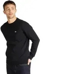 Lee Herren Rundhals Sweatshirt Plain Crew Schwarz M