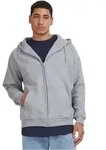 Urban Classics Herren Hoodie Kapuzenpullover ZIP HOODY Relaxed Fit 00111 Grau 5XL