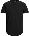 Jack & Jones Herren Rundhals T-Shirt JJENOA Regular Fit Schwarz 12184933 3XL