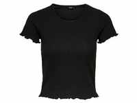 Only Damen T-Shirt ONLEMMA SHORT Schwarz 15201206 XL