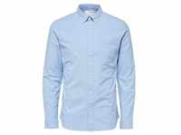 Selected Homme Herren Freizeithemd SLHREGRICK-OX FLEX Regular Fit Blau XL