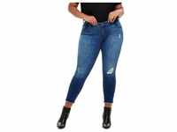 Carmakoma by Only Damen Jeans CARWILLY REG SKINNY ANK JEANS Skinny Fit Blau...