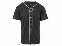 Urban Classics Herren Baseball Mesh Jersey Hemd Schwarz S