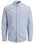 Jack & Jones Herren Freizeit Hemd JJEOXFORD Slim Fit Blau M