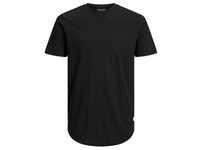 Jack & Jones Herren Rundhals T-Shirt JJENOA Regular Fit Regular Fit Schwarz 12113648