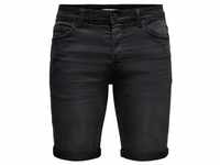 Only & Sons Herren Jeans Short ONSPLY REG BLK JOG SHT PK 8581 Regular Fit Schwarz
