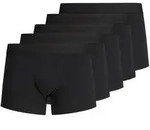 Jack & Jones Herren Boxershort JACTONE IN TONE TRUNKS 5er Pack Schwarz S
