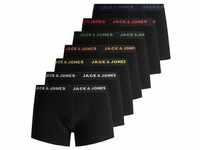 Jack & Jones Herren Boxershort JACBASIC TRUNKS 7er Pack Schwarz Normaler Bund L
