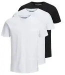 Jack & Jones Herren Rundhals T-Shirt JJEORGANIC BASIC 3er PACK - Slim Fit Slim Fit