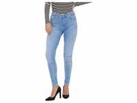 Vero Moda Damen Jeans VMLUX RI371 Slim Fit Slim Fit Blau 10259092 Normaler Bund