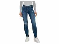 Noisy May Damen Jeans NMLUCY NW AZ155MB Skinny Fit Blau 27017960 Normaler Bund