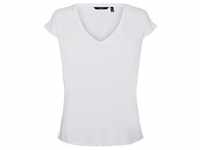 Vero Moda Damen T-Shirt VMFILLI Weiß 10247666 S