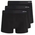 Jack & Jones Herren Boxershort JACBASIC BAMBOO TRUNKS 3er Pack Schwarz - Schwarz