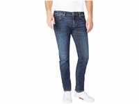 Pepe Jeans Herren Jeans Hatch Slim Fit Blau Powerflex Vx1 Tiefer Bund W 34 L 30