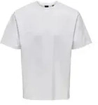 Only & Sons Herren Rundhals T-Shirt ONSFRED Relaxed Fit Wei&szlig; 22022532 XXL