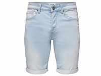 Only & Sons Herren Jeans Short ONSPLY BLUE JOG SHORTS PK8587- Regular Fit Regular Fit