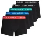Jack & Jones Herren Boxershort JACHUEY TRUNKS 5er Pack Blau Lemonade Schwarz &