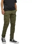 Jack & Jones Herren Cargohose JJPSTACE JJTUCKER -Tapered Fit Tapered Fit Gr&uuml;n Solid