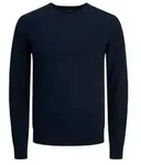Jack & Jones Herren Rundhals Pullover JJEEMIL - Navy Blazer 12208364 - M