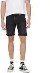 Only & Sons Herren Jeans Short ONSPLY 5192 Regular Fit Schwarz 22025192 M