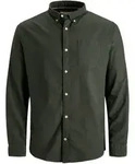 Jack & Jones Herren Freizeit Hemd JJEOXFORD Comfort Fit Plussize Comfort Fit Blau