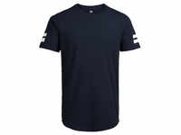 Jack & Jones Herren Rundhals T-Shirt JCOBORO Regular Fit Blau Reg 12116021 S
