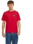 Jack & Jones Herren Rundhals T-Shirt JJECORP LOGO Regular Fit Rot P4 Small Print