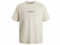 Jack & Jones Herren Rundhals T-Shirt JORVESTERBRO Regular Fit Beige 12240121 L