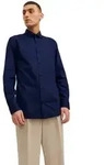 Jack & Jones Herren Freizeit Hemd JPRBLAPARKER Slim Fit Slim Fit Perfect Blau Slim