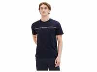 Tom Tailor Herren T-Shirt PRINTED CREWNECK Regular Fit Blau 10668 M